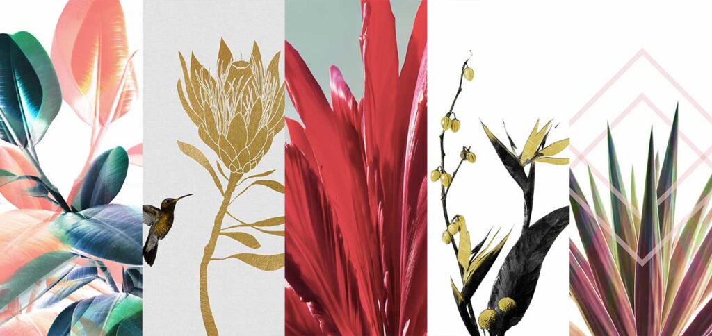 Five Art Friday : Flower artworks for your Home Office