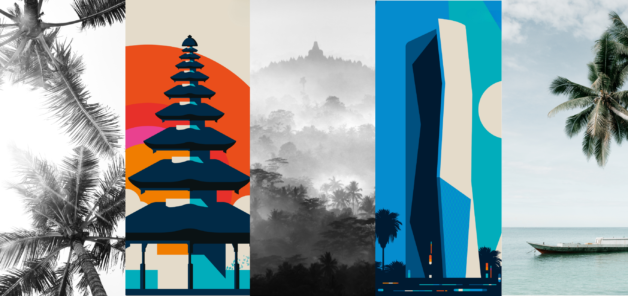 lukisan wisata Indonesia